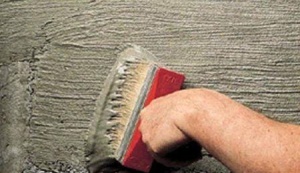 нанесение обмазки